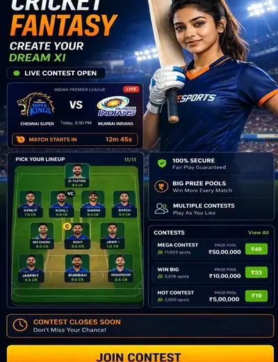 Vulkanbet (vulkan bet) fantasy cricket & matchday visual 3